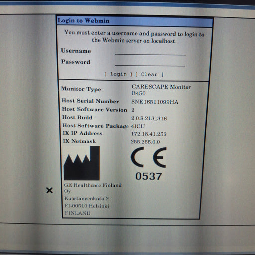 GE Healthcare GE Healthcare Carescape B450 Critical Care Patient Monitor Patient Monitors reLink Medical