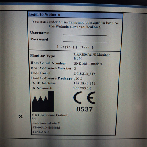 GE Healthcare GE Healthcare Carescape B450 Critical Care Patient Monitor Patient Monitors reLink Medical