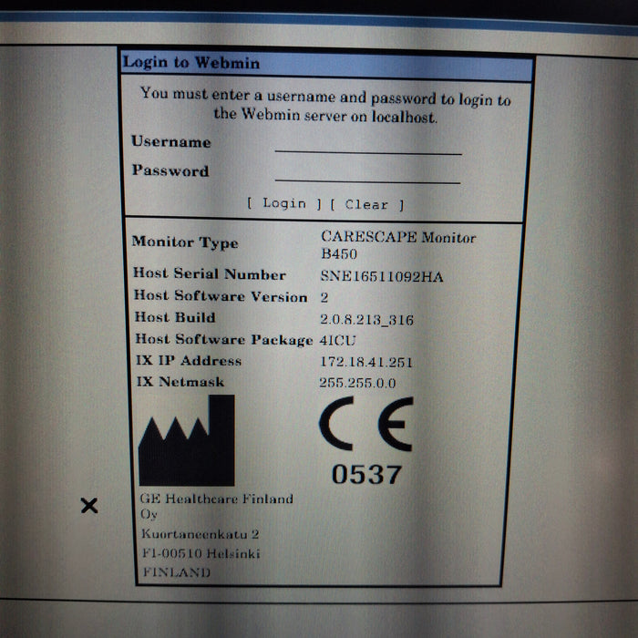GE Healthcare GE Healthcare Carescape B450 Critical Care Patient Monitor Patient Monitors reLink Medical