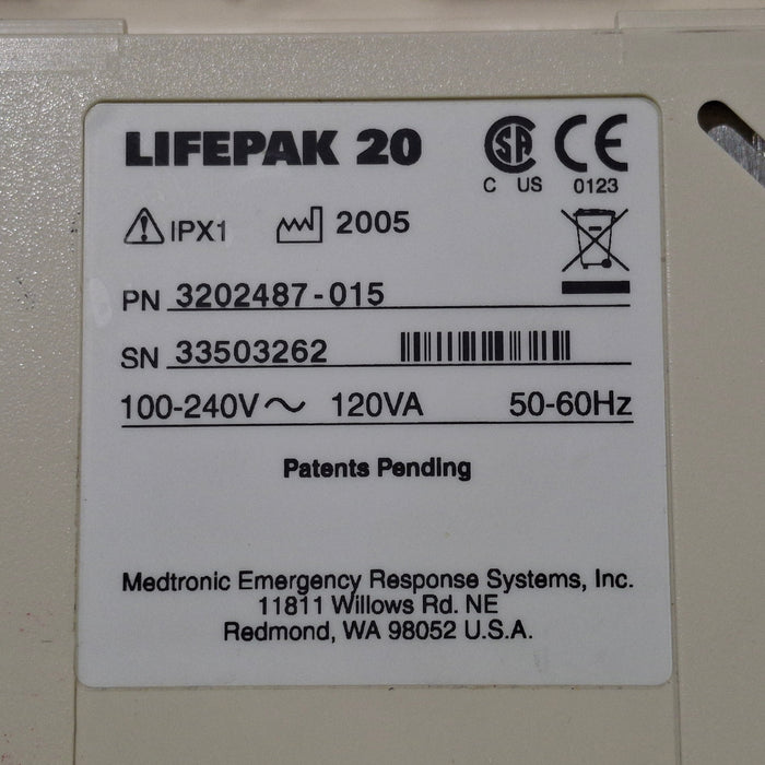 Physio-Control LifePak 20 Defib