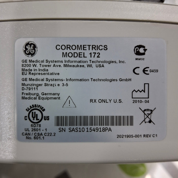 GE Healthcare Corometrics 170 Series Model 172 Fetal Monitor