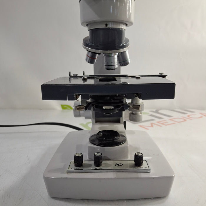 American Optical One-Ten Binocular Microscope