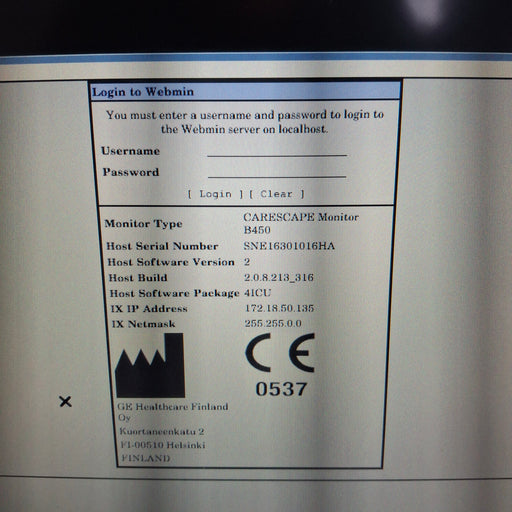 GE Healthcare GE Healthcare Carescape B450 Critical Care Patient Monitor Patient Monitors reLink Medical
