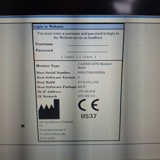 GE Healthcare GE Healthcare Carescape B450 Critical Care Patient Monitor Patient Monitors reLink Medical