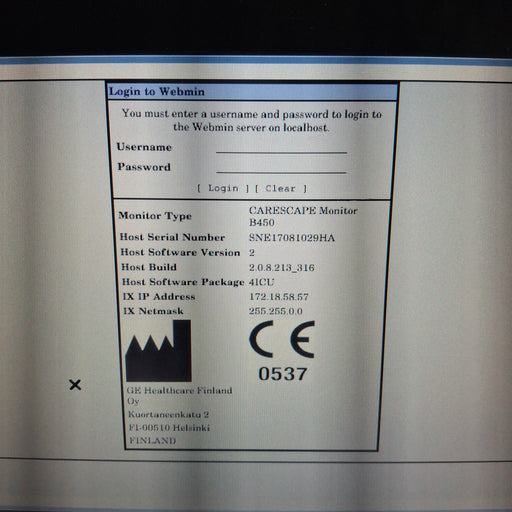 GE Healthcare GE Healthcare Carescape B450 Critical Care Patient Monitor Patient Monitors reLink Medical