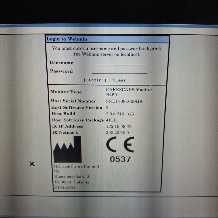 GE Healthcare GE Healthcare Carescape B450 Critical Care Patient Monitor Patient Monitors reLink Medical