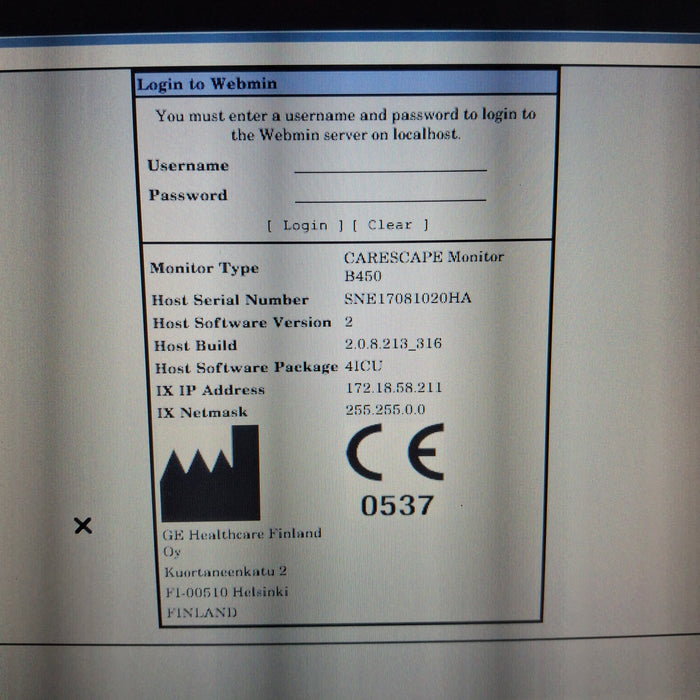 GE Healthcare GE Healthcare Carescape B450 Critical Care Patient Monitor Patient Monitors reLink Medical