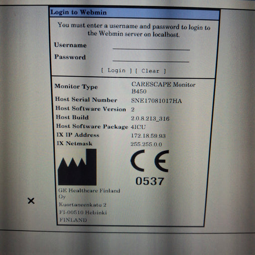 GE Healthcare GE Healthcare Carescape B450 Critical Care Patient Monitor Patient Monitors reLink Medical