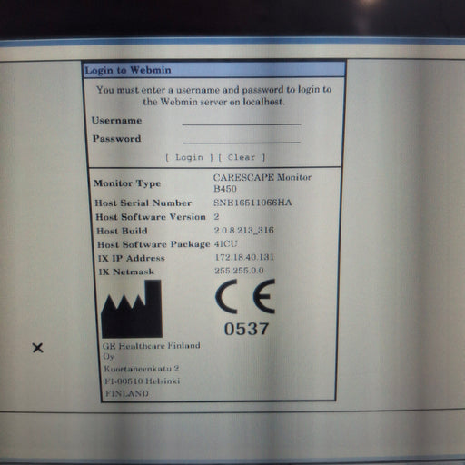 GE Healthcare GE Healthcare Carescape B450 Critical Care Patient Monitor Patient Monitors reLink Medical