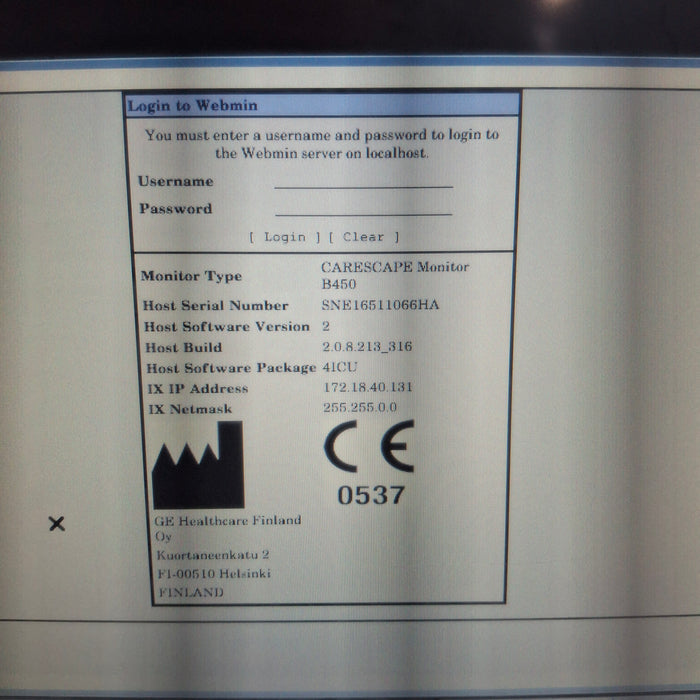 GE Healthcare GE Healthcare Carescape B450 Critical Care Patient Monitor Patient Monitors reLink Medical
