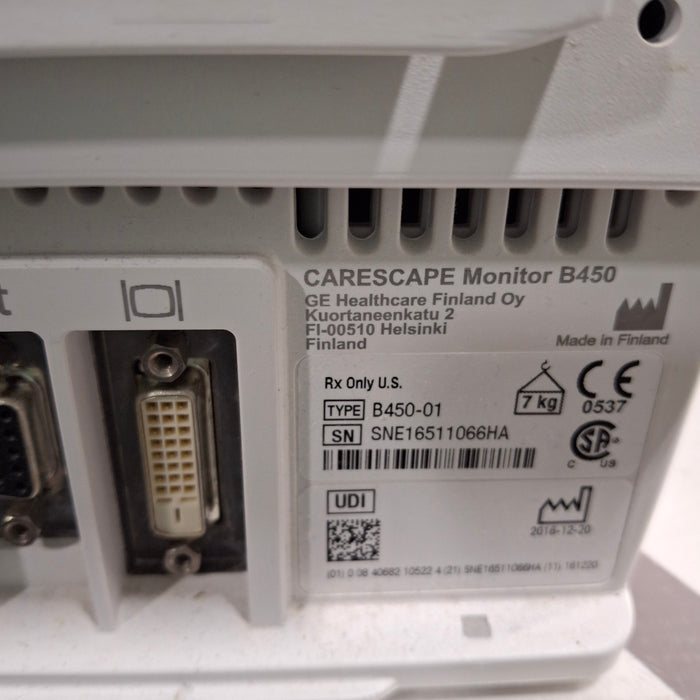 GE Healthcare GE Healthcare Carescape B450 Critical Care Patient Monitor Patient Monitors reLink Medical