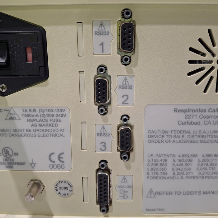 Novametrix NICO Cardiopulmonary Management System