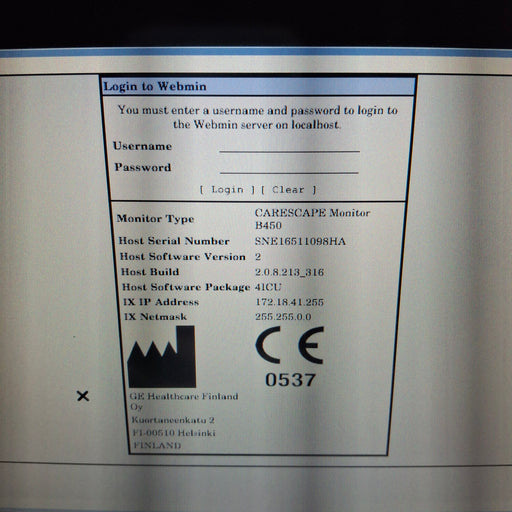 GE Healthcare GE Healthcare Carescape B450 Critical Care Patient Monitor Patient Monitors reLink Medical