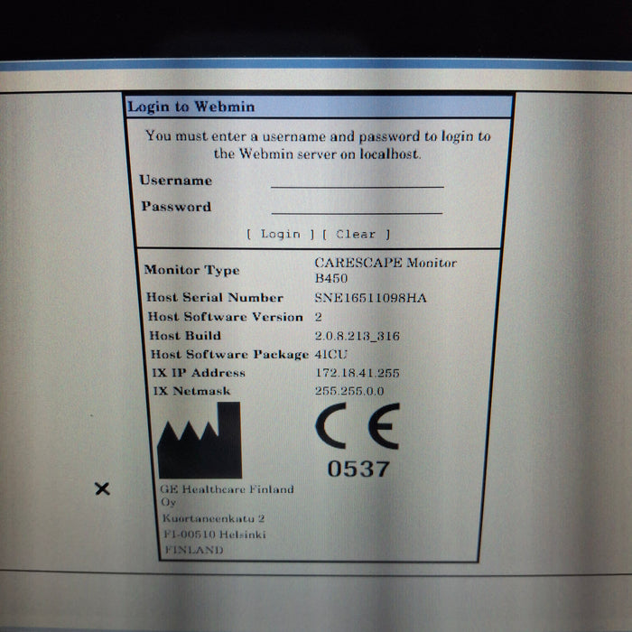 GE Healthcare GE Healthcare Carescape B450 Critical Care Patient Monitor Patient Monitors reLink Medical