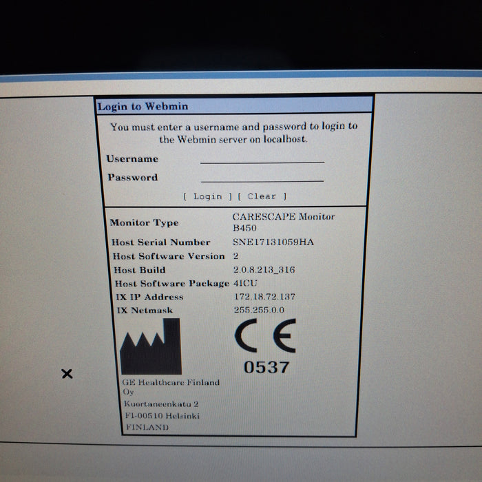 GE Healthcare GE Healthcare Carescape B450 Critical Care Patient Monitor Patient Monitors reLink Medical