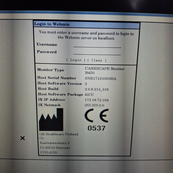 GE Healthcare GE Healthcare Carescape B450 Critical Care Patient Monitor Patient Monitors reLink Medical