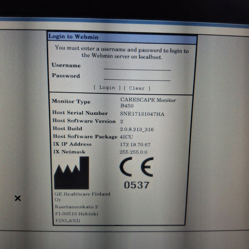 GE Healthcare GE Healthcare Carescape B450 Critical Care Patient Monitor Patient Monitors reLink Medical