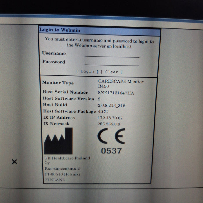 GE Healthcare GE Healthcare Carescape B450 Critical Care Patient Monitor Patient Monitors reLink Medical