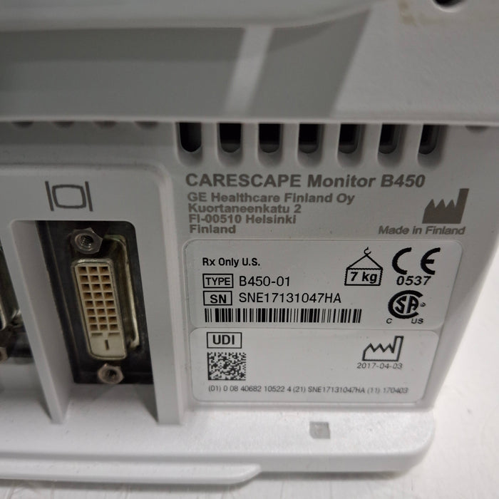 GE Healthcare GE Healthcare Carescape B450 Critical Care Patient Monitor Patient Monitors reLink Medical