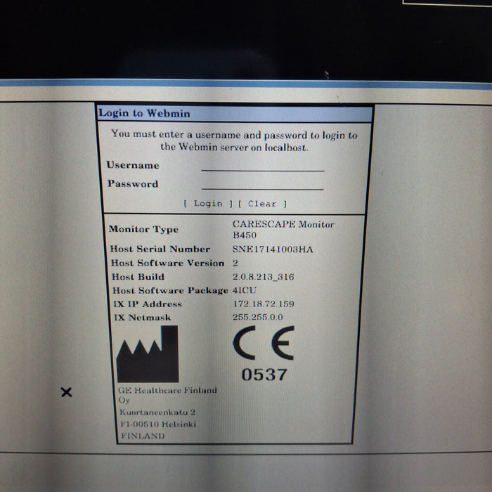 GE Healthcare GE Healthcare Carescape B450 Critical Care Patient Monitor Patient Monitors reLink Medical