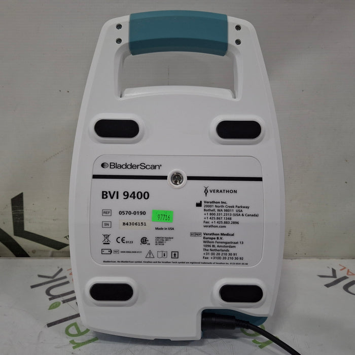 Verathon Medical, Inc BVI 9400 Bladderscan