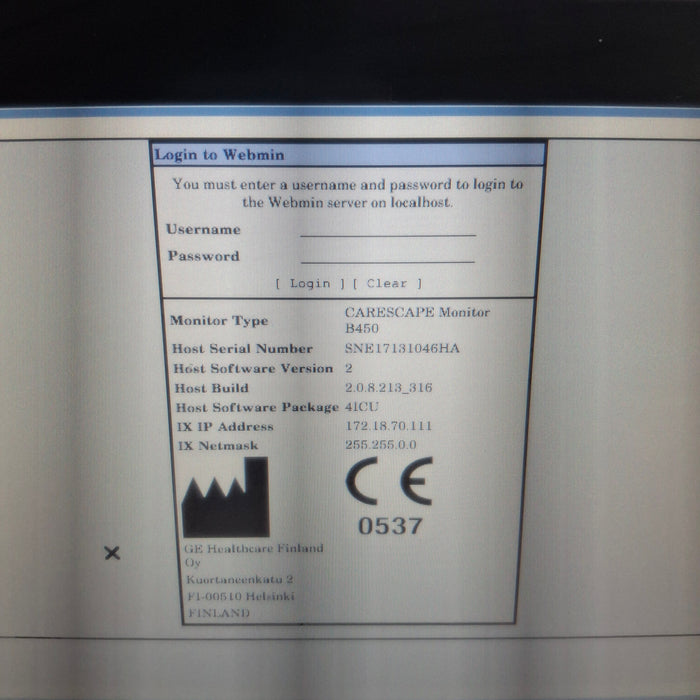 GE Healthcare GE Healthcare Carescape B450 Critical Care Patient Monitor Patient Monitors reLink Medical