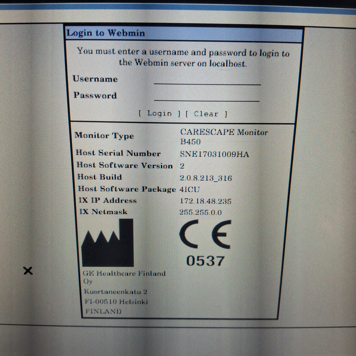 GE Healthcare GE Healthcare Carescape B450 Critical Care Patient Monitor Patient Monitors reLink Medical