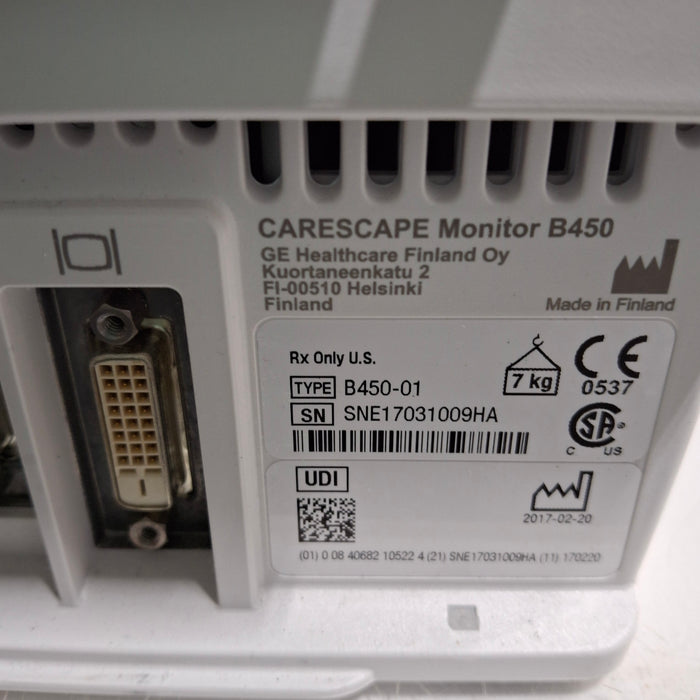 GE Healthcare GE Healthcare Carescape B450 Critical Care Patient Monitor Patient Monitors reLink Medical