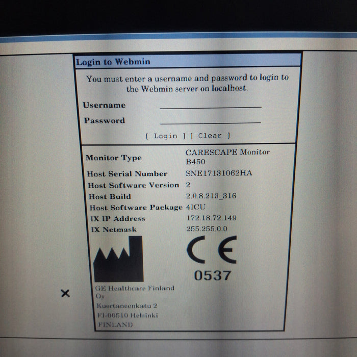 GE Healthcare GE Healthcare Carescape B450 Critical Care Patient Monitor Patient Monitors reLink Medical