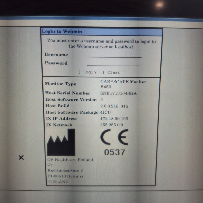 GE Healthcare GE Healthcare Carescape B450 Critical Care Patient Monitor Patient Monitors reLink Medical