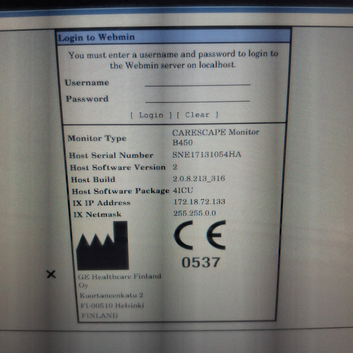 GE Healthcare GE Healthcare Carescape B450 Critical Care Patient Monitor Patient Monitors reLink Medical
