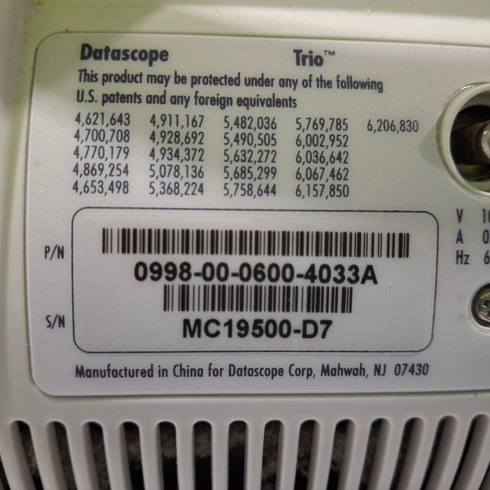 Datascope Trio Patient Monitor