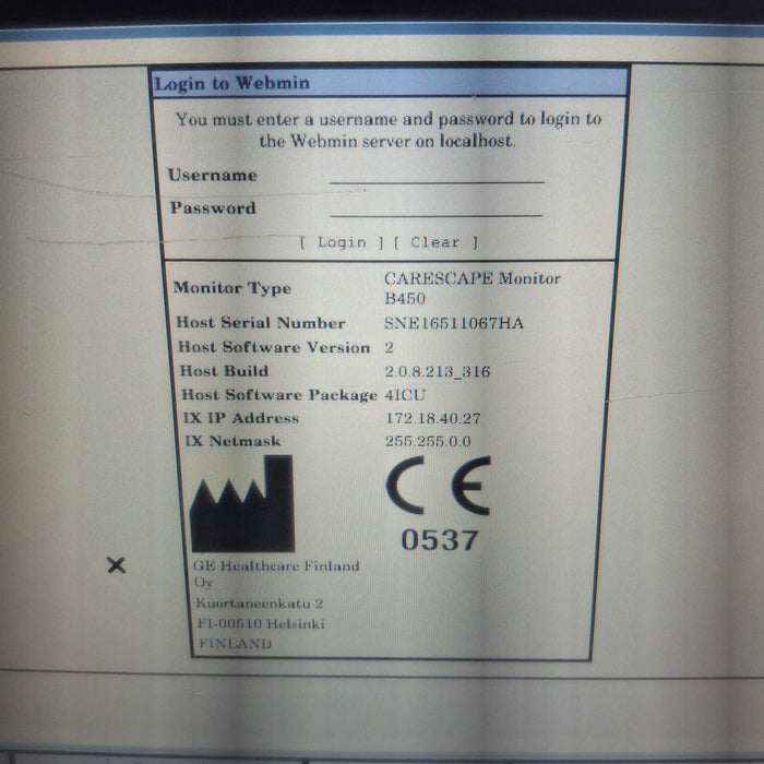 GE Healthcare GE Healthcare Carescape B450 Critical Care Patient Monitor Patient Monitors reLink Medical