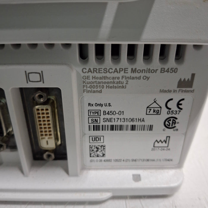GE Healthcare GE Healthcare Carescape B450 Critical Care Patient Monitor Patient Monitors reLink Medical