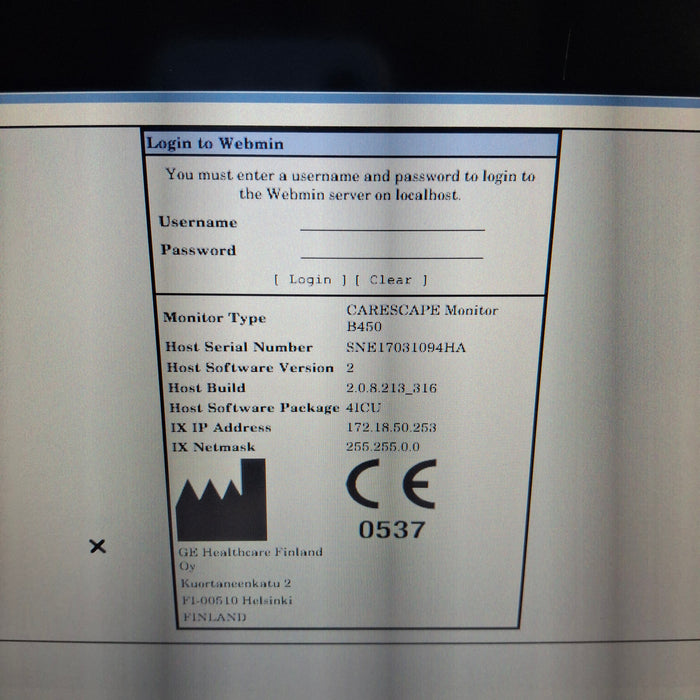 GE Healthcare GE Healthcare Carescape B450 Critical Care Patient Monitor Patient Monitors reLink Medical