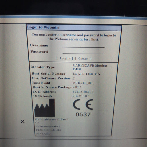 GE Healthcare GE Healthcare Carescape B450 Critical Care Patient Monitor Patient Monitors reLink Medical