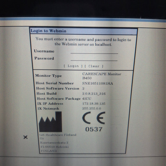 GE Healthcare GE Healthcare Carescape B450 Critical Care Patient Monitor Patient Monitors reLink Medical
