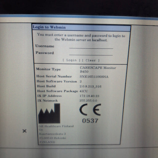 GE Healthcare GE Healthcare Carescape B450 Critical Care Patient Monitor Patient Monitors reLink Medical