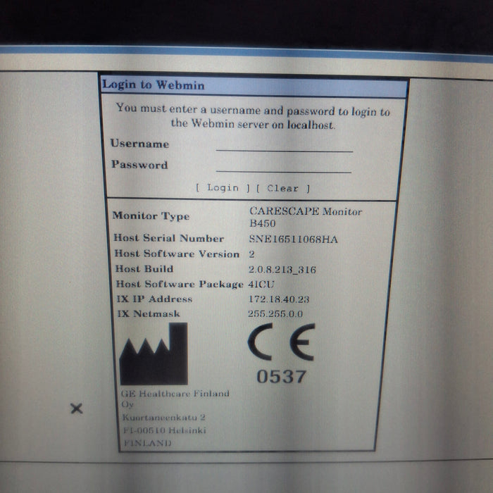 GE Healthcare GE Healthcare Carescape B450 Critical Care Patient Monitor Patient Monitors reLink Medical