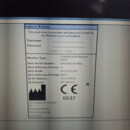 GE Healthcare GE Healthcare Carescape B450 Critical Care Patient Monitor Patient Monitors reLink Medical