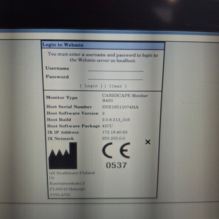 GE Healthcare GE Healthcare Carescape B450 Critical Care Patient Monitor Patient Monitors reLink Medical