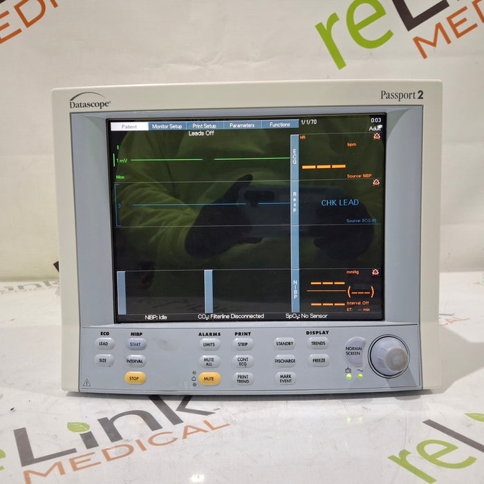 Datascope Passport 2 w/CO2 Patient Monitor