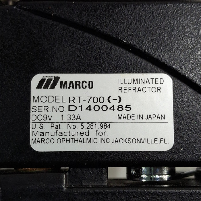 Marco RT-700 Manual Phoropter Refractor