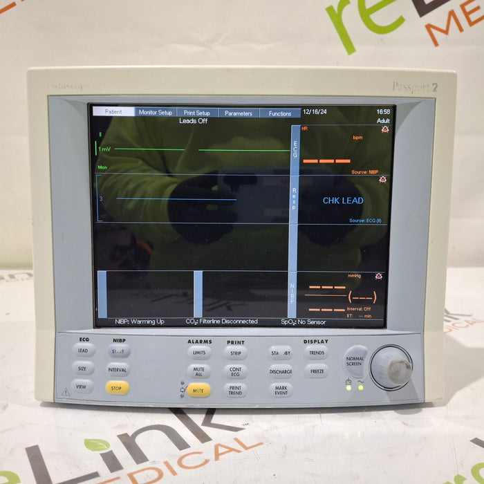 Datascope Passport 2 w/CO2 Patient Monitor