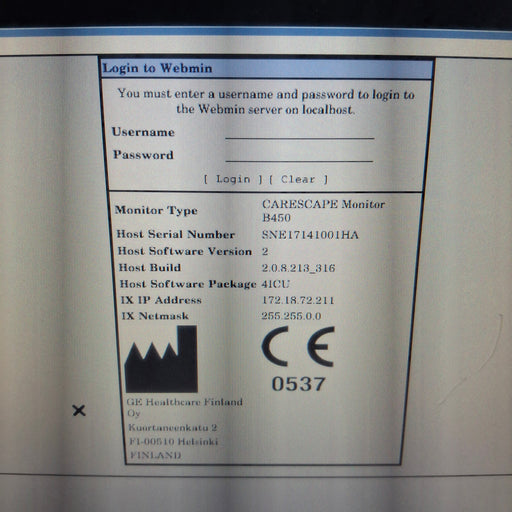 GE Healthcare GE Healthcare Carescape B450 Critical Care Patient Monitor Patient Monitors reLink Medical