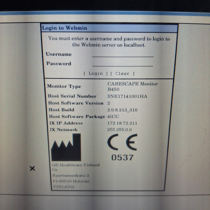 GE Healthcare GE Healthcare Carescape B450 Critical Care Patient Monitor Patient Monitors reLink Medical