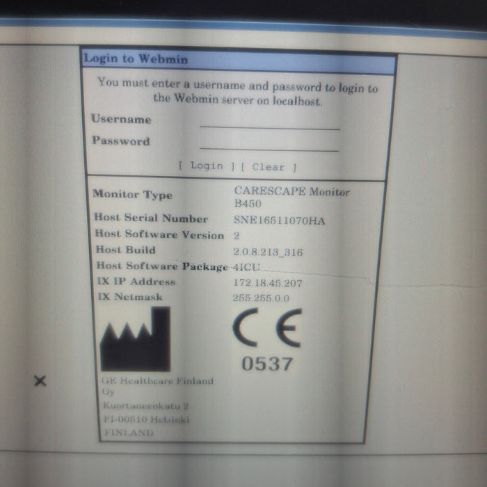 GE Healthcare GE Healthcare Carescape B450 Critical Care Patient Monitor Patient Monitors reLink Medical