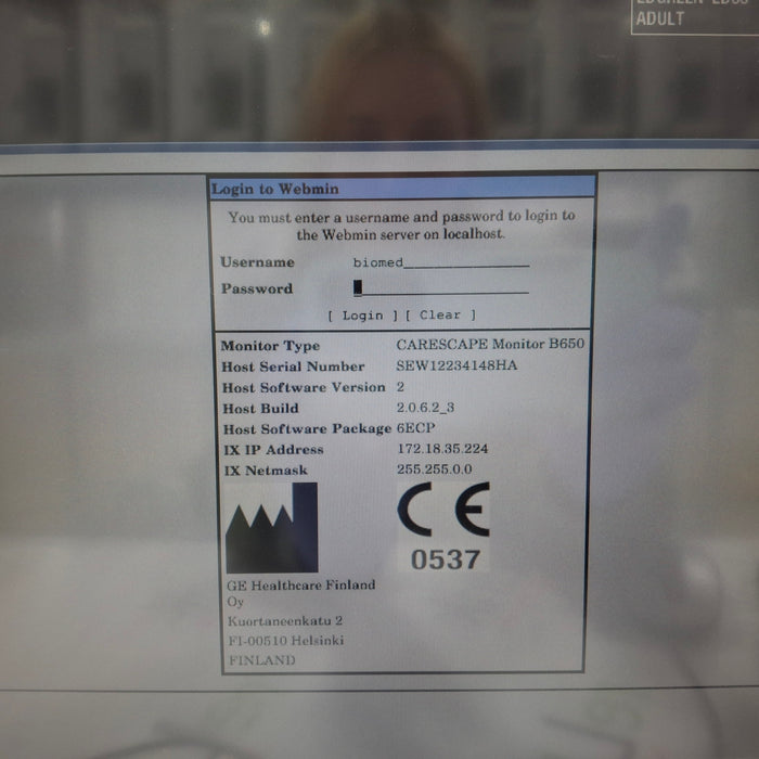 GE Healthcare GE Healthcare Carescape B650 Patient Monitor Patient Monitors reLink Medical