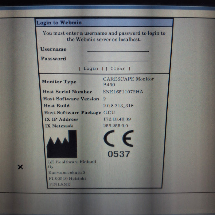 GE Healthcare GE Healthcare Carescape B450 Critical Care Patient Monitor Patient Monitors reLink Medical