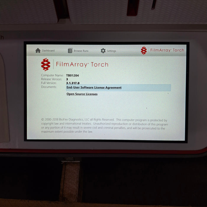 BioMerieux Biofire FilmArray Torch PCR System